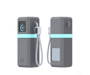 Custodia protettiva in silicone per UGREEN 25000mAh Power Bank 200W - per custodia slim fit protezione antigoccia grigio (grigio)