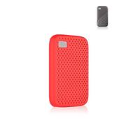 Custodia protettiva in silicone per WD 500G/1T/2T/4T My Passport Portable SSD - antipolvere, antiurto e delicata sulla pelle, rosso