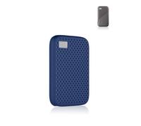 Custodia protettiva in silicone per WD 500G/1T/2T/4T My Passport Portable SSD - antipolvere, antiurto e delicata sulla pelle, blu