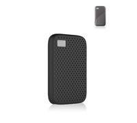 Custodia protettiva in silicone per WD 500G/1T/2T/4T My Passport Portable SSD - antipolvere, antiurto e delicata sulla pelle, nero