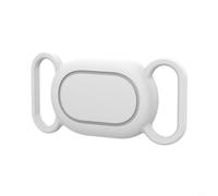 Custodia protettiva in silicone per Xiaomi Smart Tag, custodia impermeabile anti-smarrimento per collare per animali domestici, accessorio robusto per fissare saldamente il tracker (bianco)