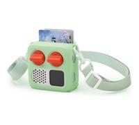 Custodia protettiva in silicone per Yoto Mini 2024 Player Kids Audio Skin Cover con tracolla, facile da trasportare, vestibilità durevole (verde)