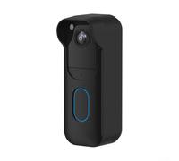 Custodia protettiva in silicone resistente alle intemperie compatibile con campanello Blink Video 2025, facile da installare, colore bianco o nero, per uso esterno, si adatta perfettamente e protegge