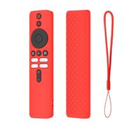 Custodia protettiva in silicone resistente anti-smarrimento per Xiaomi Mi TV Box S di seconda generazione, antiurto, guscio di protezione per telecomando Mi TV Stick (rosso)