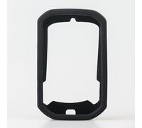 Custodia protettiva in silicone resistente per computer da bici Bryton Rider R420 R320 con vetro temperato HD (nero)