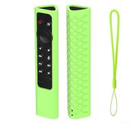 Custodia protettiva in silicone sagomata per telecomando TV Pro, con esclusione della polvere, assorbimento degli urti e miglioramento della presa (verde fluorescente)
