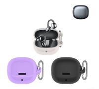 Custodia protettiva in silicone specifica per JOYROOM OE3 che offre copertura completa e accessibilità alle porte (nero)