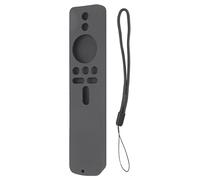 Custodia protettiva in silicone Xiaomi TV Stick 4K Custodia antiurto per telecomando Animali domestici Cordino per famiglia Nero (Insieme grigio)