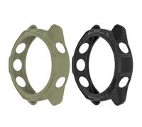 Custodia protettiva in TPU compatibile con Garmin Forerunner 170/170 Music/Forerunner 70, robusta custodia antiurto antiurto, nera e verde