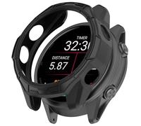 Custodia protettiva in TPU compatibile con Garmin Forerunner 170/170 Music/Forerunner 70, robusta custodia antiurto antiurto, nera