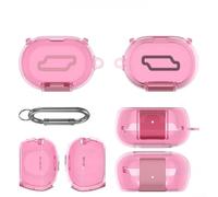 Custodia protettiva in TPU per auricolari Bose per quietcomfort antiurto (rosa trasparente)