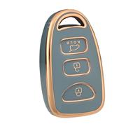 Custodia Protettiva In TPU Per Chiave Per Hyundai Per Elantra Per Sonata Per Accent Per Tucson Per Santa Fe Per Carens 4 Pulsanti(Gray,Case)