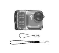 Custodia protettiva in TPU per Insta360 Go Ultra, custodia antiurto integrale con dissipazione del calore raffreddante al ghiaccio, vestibilità precisa per tutte le porte e i pulsanti, trasparente e