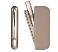 Custodia Protettiva + Laterale Cover Set per IQOS iluma/ILUMA i, di accessori in silicone/plastica ABS (Golden)