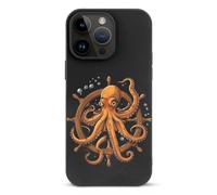 Custodia protettiva leggera con mostro di polpo marino compatibile con iPhone 14/14 Plus/14 Pro/14 Pro Max con protezione stampata
