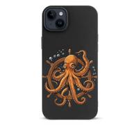 Custodia protettiva leggera con mostro di polpo marino compatibile con iPhone 14/14 Plus/14 Pro/14 Pro Max con protezione stampata