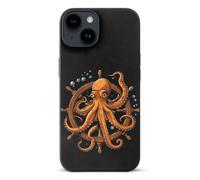 Custodia protettiva leggera con mostro di polpo marino compatibile con iPhone 14/14 Plus/14 Pro/14 Pro Max con protezione stampata