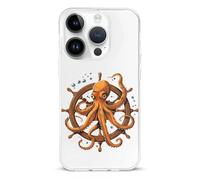 Custodia protettiva leggera con mostro di polpo marino compatibile con iPhone 14/14 Plus/14 Pro/14 Pro Max con protezione stampata