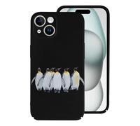 Custodia protettiva leggera e divertente con pinguini, compatibile con iPhone 15/15 Plus/15 Pro/15 Pro Max, protezione divertente