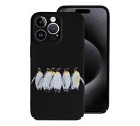 Custodia protettiva leggera e divertente con pinguini, compatibile con iPhone 15/15 Plus/15 Pro/15 Pro Max, protezione divertente