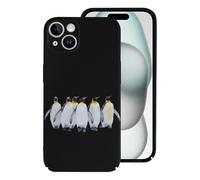 Custodia protettiva leggera e divertente con pinguini, compatibile con iPhone 15/15 Plus/15 Pro/15 Pro Max, protezione divertente