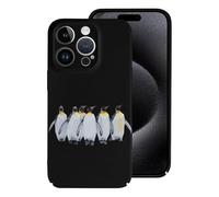 Custodia protettiva leggera e divertente con pinguini, compatibile con iPhone 15/15 Plus/15 Pro/15 Pro Max, protezione divertente
