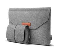 Custodia protettiva leggera in feltro per computer portatile da 14,1", 14,4" e 14,4", compatibile con Asus Dell Thinkpad, notebook, Chromebook, Ultrabook, Apple MacBook Pro (grigio chiaro, 14")