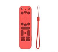 Custodia protettiva leggera in silicone per telecomando 4K Plus Pro, antiurto, antiscivolo, colore rosso