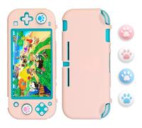 Custodia protettiva liscia come la seta e antiurto per Nintendo Switch Lite, con 4 comodi cappucci per le levette analogiche.