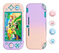 Custodia protettiva liscia come la seta e antiurto per Nintendo Switch Lite, con 4 comodi cappucci per le levette analogiche.