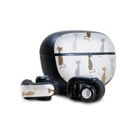 Custodia protettiva lucida con glitter compatibile con gli auricolari Bose Ultra Open - Cat Lady - Copertura protettiva in vinile 3M di alta qual