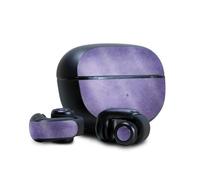 Custodia protettiva lucida con glitter compatibile con gli auricolari Bose Ultra Open - Viola Aerografo - Copertura protettiva in vinile 3M di al