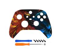 Custodia protettiva morbida al tatto con motivo personalizzato Fire Eagle Ice Snake per Xbox Series X/S (Xbox
