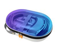 Custodia protettiva morbida fodera borsa per realtà virtuale Glesses Borsa da viaggio sicura Custodia antiurto per cuffie, Viola e blu