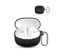 Custodia protettiva morbida in silicone per Baseus Bass EP10 Pro, delicata sulla pelle, con moschettone, protezione completa, colore nero