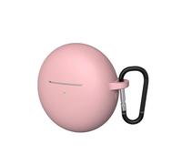 Custodia protettiva morbida in silicone per HUA-WEI FreeBuds 7i, antiurto, con moschettone (rosa)