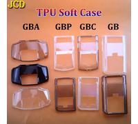 Custodia protettiva morbida resistente all'usura in TPU con guscio trasparente per controller GBA GBP GB GBC Custodia trasparente per Gameboy Color Advance