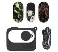 CUSTODIA PROTETTIVA NERA PER SUNNYLIFE INSTA360 GO 3 CON ADESIVI