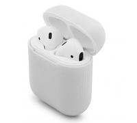 Custodia protettiva PcCom Essential per Airpods bianca