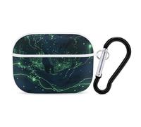 Custodia protettiva per AirPods Pro 2 che si illumina al buio, antiurto, rigida, per donne e uomini, compatibile con custodia Airpod Pro di 2a/1a generazione con portachiavi, bianco