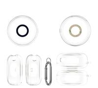 Custodia Protettiva per Anker Soundcore Sleep A30, Copertura Antiurto per Auricolari, Custodia Antipolvere Rigida con Gancio (trasparente)