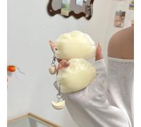 Custodia protettiva per auricolari a forma di raviolo carino, compatibile con Pro3 e 1/2/3/4/Pro/Pro2, Buds 3/Buds 3 Pro, 7i e Pro3/Pro4/SE2/SE3/Free molletta/Free Buds 4/4E/5i/6i/6, Studio Buds/Buds+