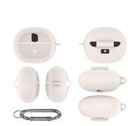 Custodia protettiva per auricolari Baseus BC1, custodia morbida in silicone wireless compatibile con Baseus BC1, custodia protettiva antiurto (bianco)