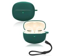 Custodia protettiva per auricolari Baseus Bowie MC1, morbida custodia in silicone con cordino, delicata sulla pelle e durevole, verde