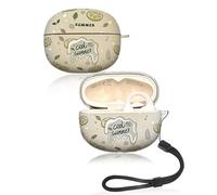 Custodia protettiva per auricolari Baseus Bowie MC1, morbida custodia in silicone con cordino, delicato sulla pelle e durevole, limone