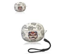 Custodia protettiva per auricolari Baseus Bowie MC1, morbida custodia in silicone con cordino, delicato sulla pelle e durevole, bianco leone danza