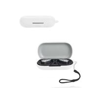 Custodia protettiva per auricolari Black Shark OWS Pro, yystao in morbido silicone compatibile con Black Shark OWS Pro, con cordino, antipolvere, antiurto e durevole, bianco