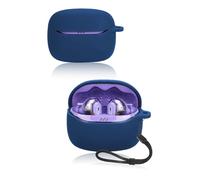Custodia protettiva per auricolari Bluetooth JBL Tune Beam 2, custodia morbida in silicone per JBL Tune Beam2 con cordino, delicata sulla pelle e resistente, blu
