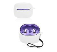 Custodia protettiva per auricolari Bluetooth JBL Tune Beam a 2 fili, custodia in morbido silicone impermeabile, antiurto e antigraffio, ideale per la protezione quotidiana, colore bianco