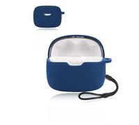 Custodia protettiva per auricolari Bluetooth wireless JBL Tune Beam, custodia in morbido silicone impermeabile, antiurto e antigraffio, ideale per la protezione quotidiana, blu